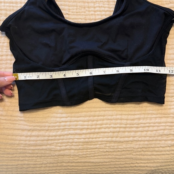 ALO Yoga Black Mesh Sports Bra corset size small - Picture 8 of 8